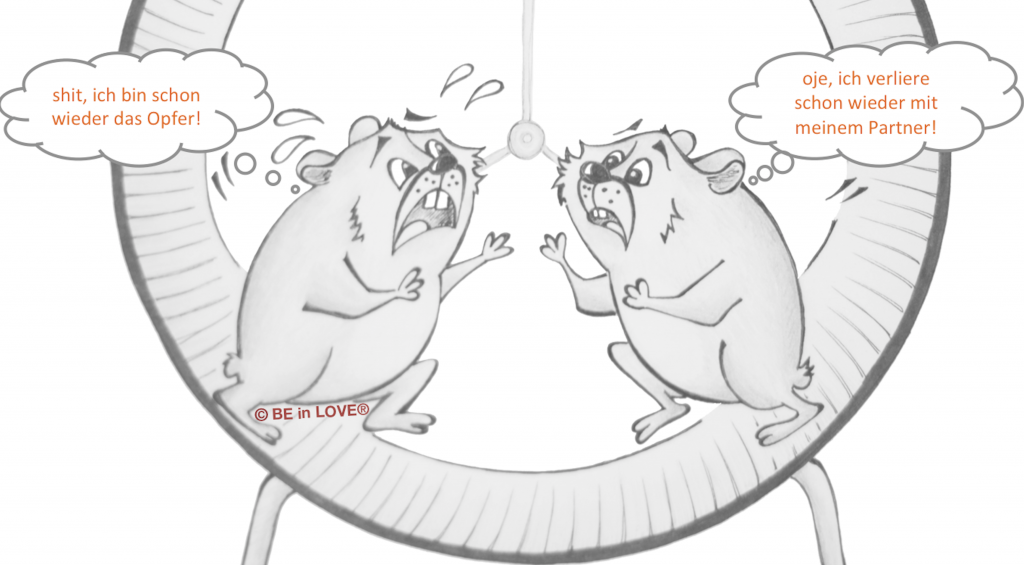 Hamster mit Sprechblasen